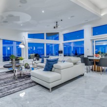 Glossy stretch ceilings: photo, design, views, color selection, room-by-room overview-20