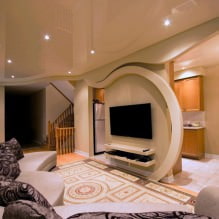 Glossy stretch ceilings: photo, design, views, color selection, room-by-room overview-32