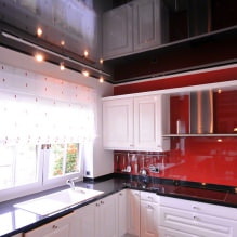 Glossy stretch ceilings: photo, design, views, color selection, room-by-room overview-8