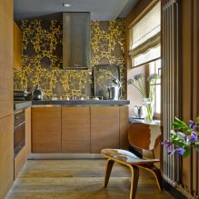 Kitchen interior with a dark countertop: features, materials, combinations, 75 photos-21