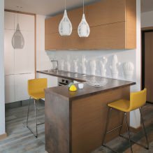 Kitchen interior with a dark countertop: features, materials, combinations, 75 photos-15