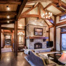 Curtains in a wooden house: design features, types, 80 photos-7