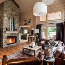 Curtains in a wooden house: design features, types, 80 photos-9