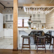 Curtains in a wooden house: design features, types, 80 photos-10