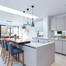 Gray kitchen set: design, choice of shape, material, style (65 photos) -16