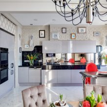 Gray kitchen set: design, choice of shape, material, style (65 photos) -9