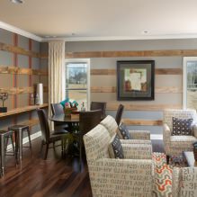 Interior with laminate on the wall: modern decoration ideas, 80 photos-16