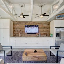 Interior with laminate on the wall: modern decoration ideas, 80 photos-8