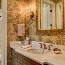 Design with gold wallpaper: design features, types, combinations, 60 photos-9