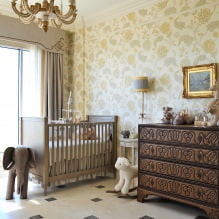 Design with gold wallpaper: design features, types, combinations, 60 photos-10