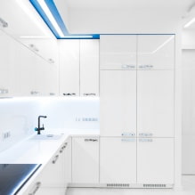 White kitchen set: features of choice, combination, 70 photos in the interior-7