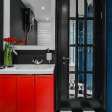 Dark doors in the interior: combination with the color of the floor, walls, furniture (60 photos) -10