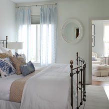 Modern tulle in the interior: photos, types, colors, combination with other curtains-14