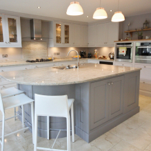 How to choose the color of your kitchen countertop: 60+ best combinations to complement the interior-4