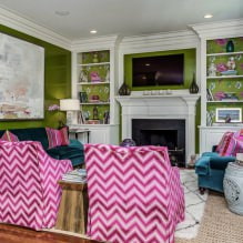 Interior with wallpaper in green tones: design, combinations, choice of style, 70 photos-16