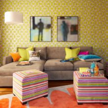 Interior with wallpaper in green tones: design, combinations, choice of style, 70 photos-19