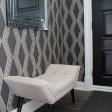 How to choose wallpaper for a small hallway: 70 design ideas-11