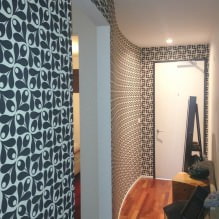 How to choose wallpaper for a small hallway: 70 design ideas-2