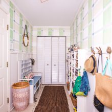 How to choose wallpaper for a small hallway: 70 design ideas-4