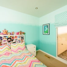 Modern turquoise curtains in the interior: features, combinations, types and design-6