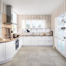 Interior with striped wallpaper: features, types, colors, combination, 85 photos-2