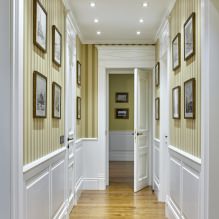 Interior with striped wallpaper: features, types, colors, combination, 85 photos-4