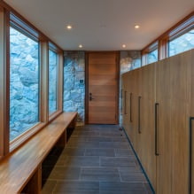 Stone in the interior of the hallway: features of decoration, types, colors, styles and combinations-7