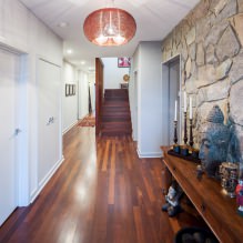 Stone in the interior of the hallway: features of decoration, types, colors, styles and combinations-5