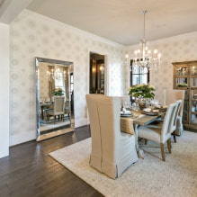 Beige ceiling: types, design, photo, combination with wallpaper, floor-6