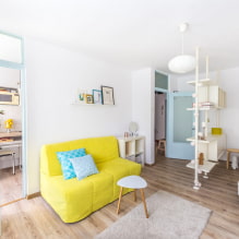 Yellow sofa in the interior: types, shapes, upholstery materials, design, shades, combinations-7