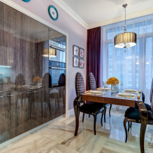 Purple curtains in the interior - design features and color combinations-1