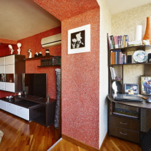 Acrylic wallpaper on the walls: decoration features, types, gluing, photos in the interior-1
