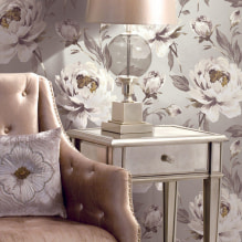 Acrylic wallpaper on the walls: features of decoration, types, gluing, photos in the interior-7