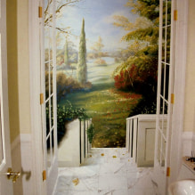 Wall murals expanding the space: rules and design ideas, 70+ photos in the interior-2