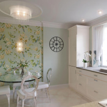 Wallpaper for a small room: choice of color, pattern, expanding photo wallpaper, combination-2