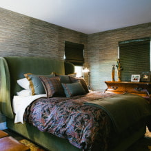 Bamboo wallpaper: types, photos in the interior, color, combination, how to glue, care-6