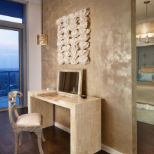 Wallpaper for Venetian plaster: design, color, instructions on how to glue, paint-11