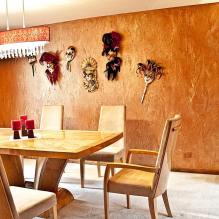 Wallpaper for Venetian plaster: design, color, instructions on how to glue, paint-17