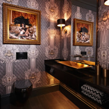 How to choose wallpaper for the toilet: 60 modern photos and design ideas-6