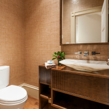 How to choose wallpaper for the toilet: 60 modern photos and design ideas-7