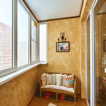 Wallpaper on the balcony or loggia: what can be glued, the choice of color, design ideas, photos in the interior-2