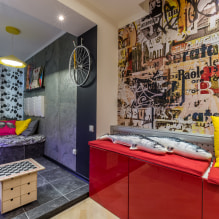 Loft-style wallpaper: types, colors, design, photo in the interior-2