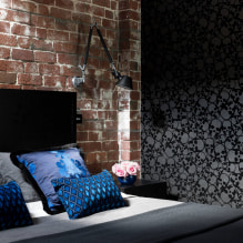 Loft-style wallpaper: types, colors, design, photo in the interior-5