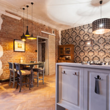 Loft-style wallpaper: types, colors, design, photo in the interior-11