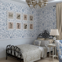 Wallpaper in Provence style: 60+ cozy design options, photos and ideas-7