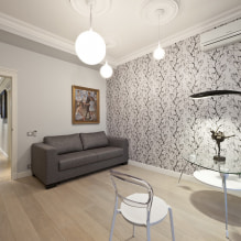 Wallpaper companions: selection rules, ideas for combinations in color and design, how to glue-8