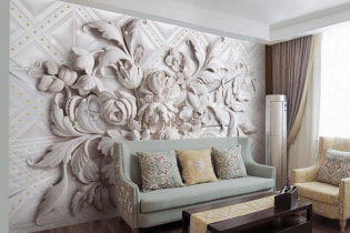 Stereoscopic wallpaper: types, design ideas, volumetric wallpaper in the interior, gluing