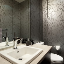 Silk wallpaper in the interior - design options and colors-4