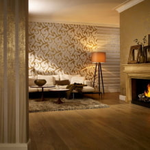 Silk wallpaper in the interior - design options and colors-8