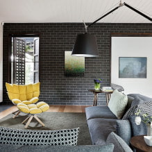 Modern stone-like wallpaper: features, types, design, color, photo-2